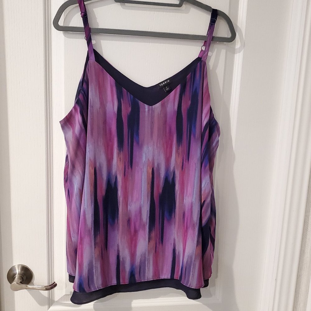 β¨ 2x HP β¨ NWOT β¨ Sophie Swing Multi-Watercolor Cami Tank β¨ - Picture 7 of 14